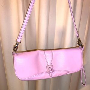 Pink cross body purse